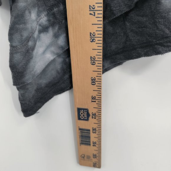 GREEN TEA TIE Dye Top Sweatshirt Women's Black/Grey Large - Picture 3 of 10